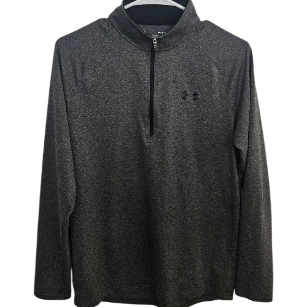 Under Armour HeatGear 1/4 Zip Pullover Charcoal Gray Small